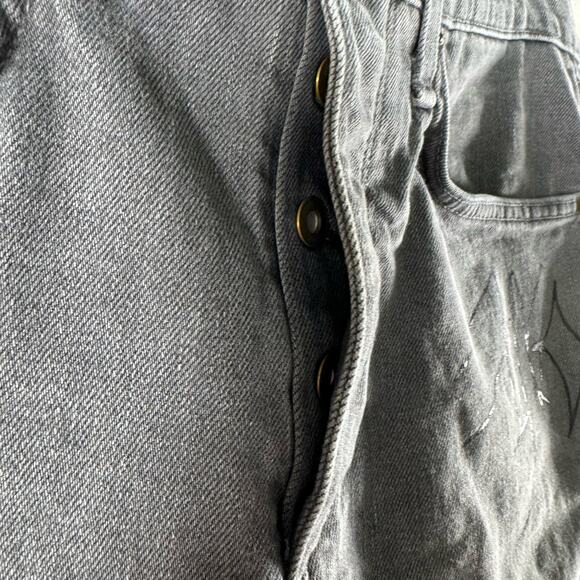 Rag & Bone Mens Standard Issue Fit 1 Extra Slim Gray Graffiti Vesuvio 32x33 - Picture 4 of 10